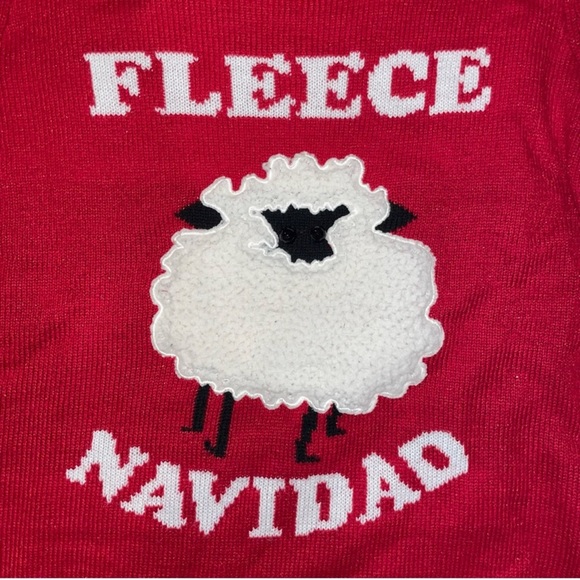 Women’s Fleece Navidad Holiday Sweater - Picture 2 of 2